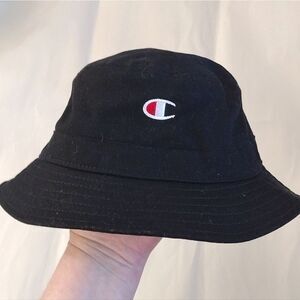 Champion 2021 Black C Logo Dome Unisex Bucket Hat